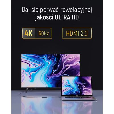 14. Wozinsky WACH-01 USB-C - HDMI 4K 60Hz Adapter - Schwarz