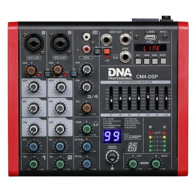 DNA CM4-DSP USB MP3 Bluetooth Phantom Audiomixer