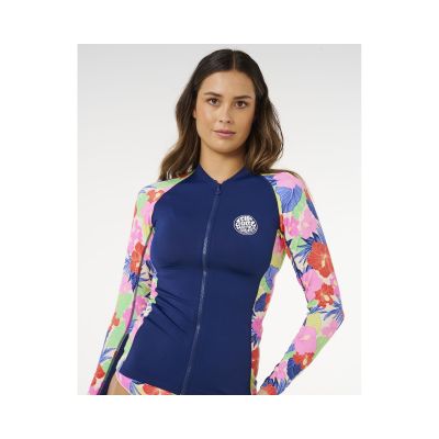 5. Damen Lycra RIP CURL Party Wave UPF Z/T Langarm mehrfarbig