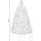 3. NORTON Dekorativer Weihnachtsbaum im Topf, 30 LEDs, Höhe: 90 cm