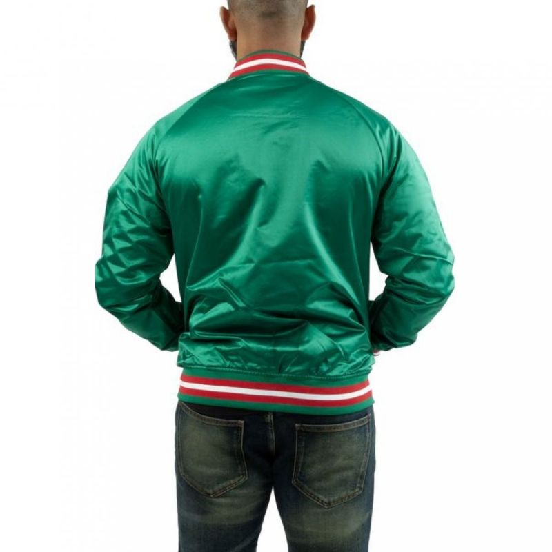 5. Mitchell & Ness NBA Milwaukee Bucks Leichte Jacke M STJKMG18013-MBUDKGN