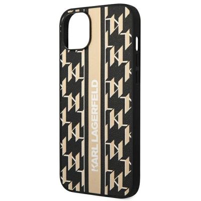 6. Karl Lagerfeld KLHCP14MPGKLSKW iPhone 14 Plus 6,7" Hardcase braun / braun Monogram Stripe