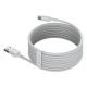 3. BASEUS USB/USB-C SIMPLE WISDOM KABEL, 40 W, 5 A, 1,5 m, WEISS