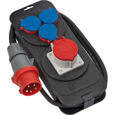 6. Brennenstuhl 1151600010 PDU Stromverteiler 4 x Netzwerkdosen Schwarz, Blau, Rot