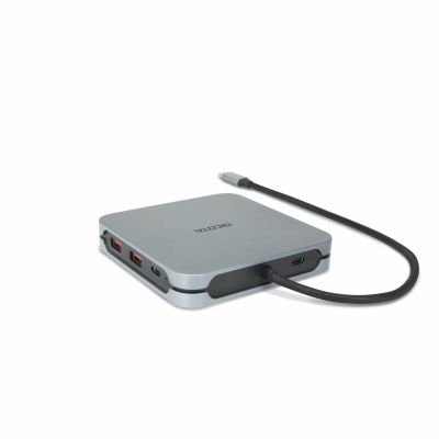 5. Dicota USB-C 10-in-1 Dockingstation 8K HDMI PD 100W silber
