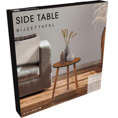 3. Couchtisch 40x40x41cm, Holztischplatte