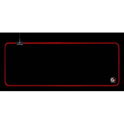 3. GEMBIRD Gaming-Mauspad mit LED-Lichteffekt, Schwarz, Größe L