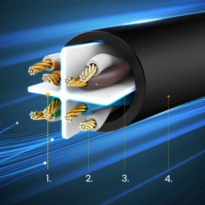 8. Ugreen LAN Ethernet U/UTP Cat. 6 1000Mbps 8m Schwarz (NW102)