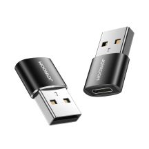 Joyroom Adapter von USB Typ C (weiblich) auf USB (männlich) 2 Stk. schwarz (S-H152 Black)