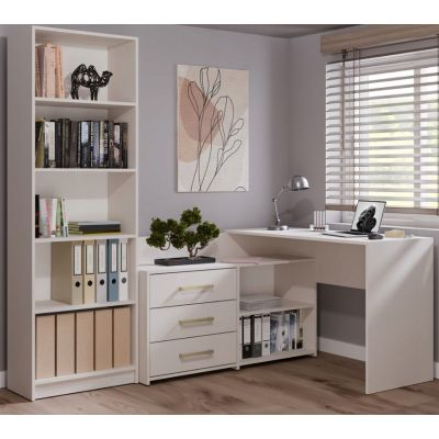 5. DANY Eckschreibtisch Kaschmir-Set