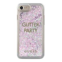 Guess GUHCP7GLUQPU iPhone 6/7/8 /SE 2020 / SE 2022 lila/lila Hartschalenetui Liquid Glitter Party