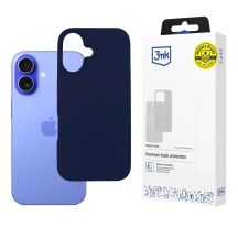 3mk Silikonhülle für iPhone 16 Plus - Marineblau