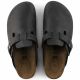11. Birkenstock Boston Black Damen/Herren Clogs, geöltes Leder, schmale Slipper (0059463)
