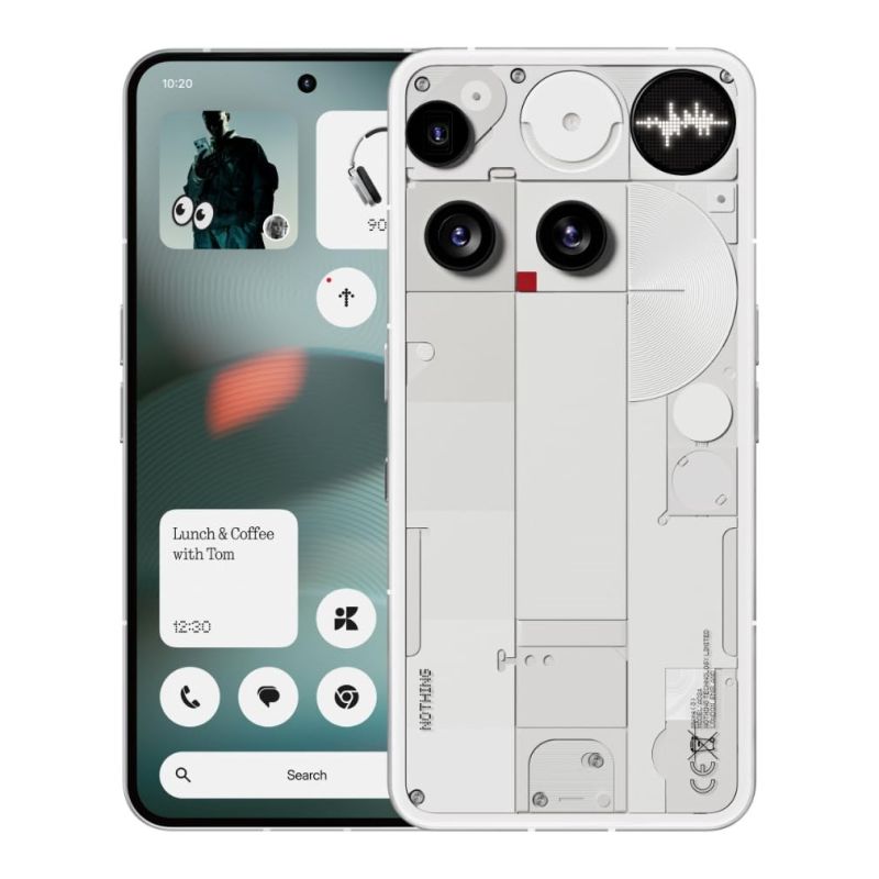 9. Nothing Phone (3) 16,9 cm (6,67") Dual-SIM Android 15 5G 12 GB 256 GB 5150 mAh Weiß