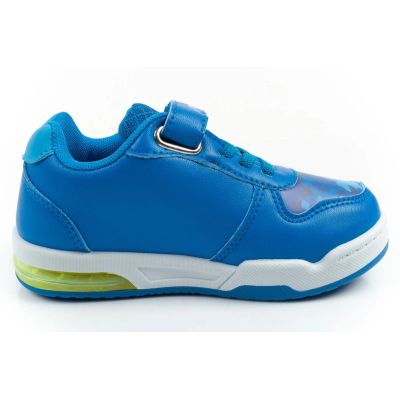 4. Leomil Kinder-Sportschuhe Pokémon-Sneaker, leicht, mit Klettverschluss, blaue LED-Beleuchtung