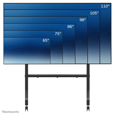 19. Neomounts FL50-575BL1 Multimedia-Ständer Schwarz Multimedia-Karten-/Medienwagen