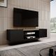 3. TV-Schrank EF ONDA 180x40x39-58 schwarz (stehend oder hängend)