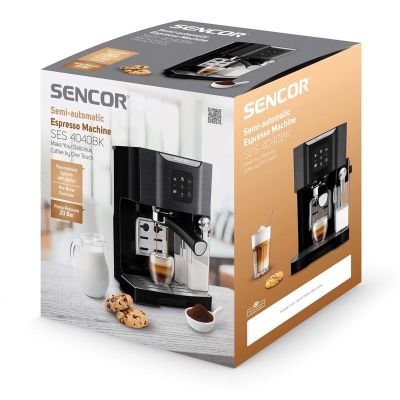 12. Sencor SES 4040BK Halbautomatische Espressomaschine 1,4 l