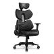 8. COUGAR Terminator Elite Gaming-Stuhl, gepolsterter Sitz, Schwarz, Silber