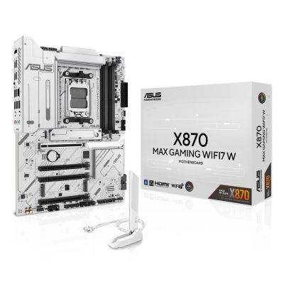 ASUS X870 MAX GAMING WIFI7 Weißes Mainboard