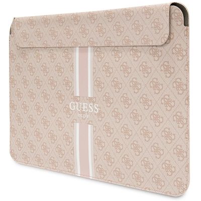 2. Guess 4G Printed Stripes Hülle für einen 14-Zoll-Laptop – Rosa