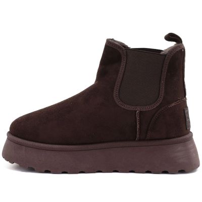 8. Wasserdichte Damen-Schneestiefel, Plateau-Stiefeletten, braun, Big Star UU274174