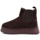 8. Wasserdichte Damen-Schneestiefel, Plateau-Stiefeletten, braun, Big Star UU274174