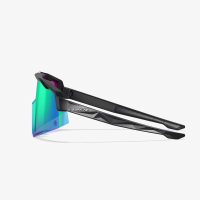 3. SUPACaz ORBITRON Brille Matt Schwarz, Aurora Lazer