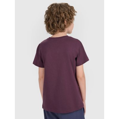 2. Normales, einfarbiges T-Shirt (2er-Set) für Kinder 4F 4FJRAW25TTSHU3157-92S