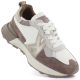 Damen-Sportschuhe aus Leder, beige, Kobbo 66954
