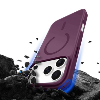 10. Dux Ducis Yind Hülle für iPhone 18 Pro / 17 Pro, MagSafe-kompatibel – Kirschrot