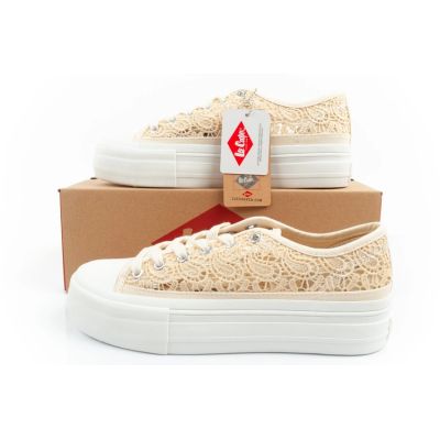 10. Lee Cooper Damen-Sneaker mit durchbrochener Spitze und Plateau