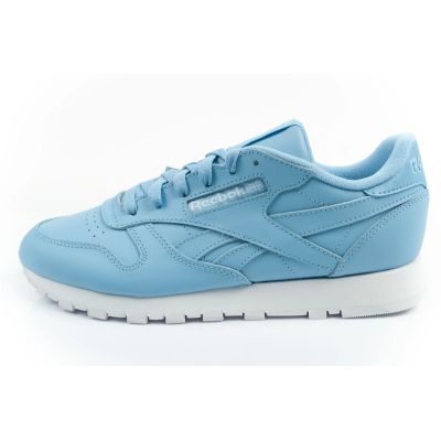 2. Reebok Damen-Sportschuhe, klassische Sneaker, modisches blaues Leder