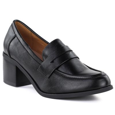 Schwarze Damen-Pumps mit hohem Absatz, Modell M.Daszyński MR2201D-3A