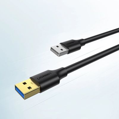 10. Ugreen US128 90576 USB-A 3.0 / USB-A 3.0 5Gb/s Kabel 3m – Schwarz