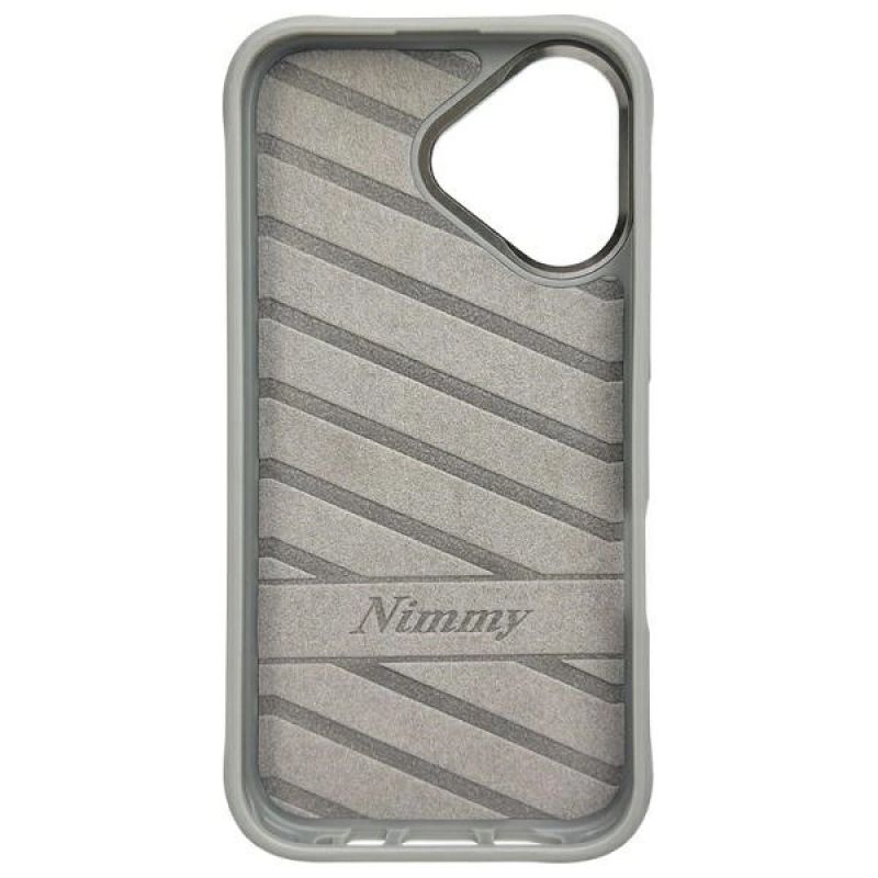 6. Nimmy Glasses Cool Dog iPhone 16 Hülle - Grau