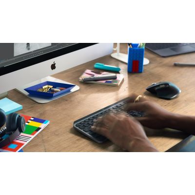 12. Logitech MX Keys Mini-Tastatur Office RF Wireless + Bluetooth QWERTZ Deutsch Graphit