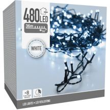 Lichterkette für den Weihnachtsbaum, 480 LEDs, Timer, Kaltweiß