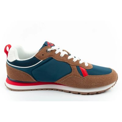 4. Lee Cooper Herren-Sneaker, modisch, bequem, strapazierfähig, marineblau, braun