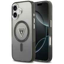 Guess IML Gradient Triangle Logo MagSafe Hülle für iPhone 17 - Schwarz