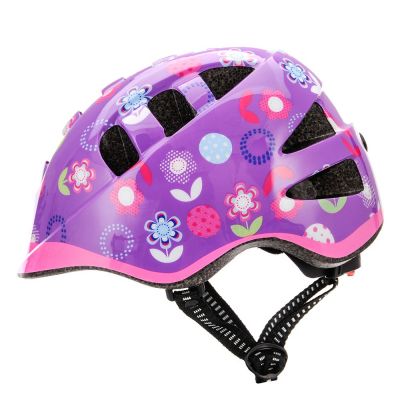 Meteor MA-2 flower Junior Fahrradhelm in lila
