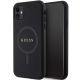 Guess GUHMN61PSAHMCK Hülle für iPhone 11 / Xr – schwarzes Saffiano MagSafe