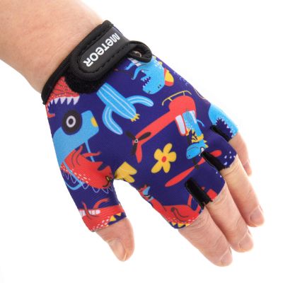 3. Meteor Kids Dino Cars Jr 17389 Fahrradhandschuhe Größe XS