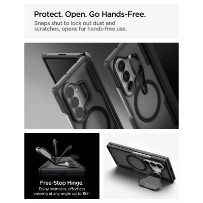 12. Spigen Optik Armor Pro MagSafe Hülle für Samsung Galaxy Z Fold 8 Ultra – Schwarz