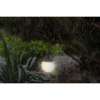 34. Solarlampe, Kugelhalterung aus Kunststoff mit Clip, 10 x 30 cm