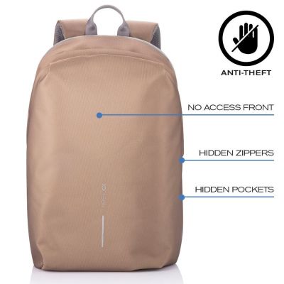 3. XD DESIGN ANTI-DIEBSTAHL-RUCKSACK BOBBY SOFT BRAUN P/N: P705.796