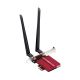5. CUDY WE3000S AX5400 Wi-Fi 6 + BT 5.2 Netzwerkkarte, Intel AX210 PCIe Kühlkörper
