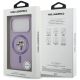 8. Karl Lagerfeld Silicone Karl&Choupette Ring MagSafe Hülle für iPhone 18 Pro / 17 Pro – violett