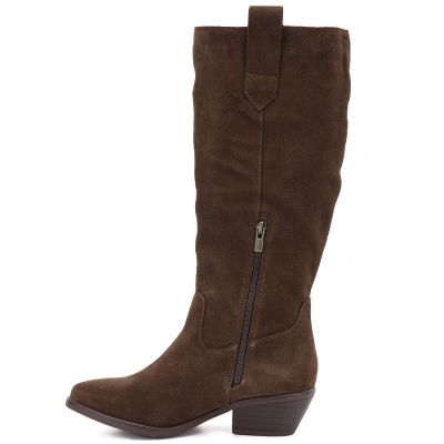 3. Damen-Cowboystiefel aus Leder, Schokoladenbraun, Big Star UU274521