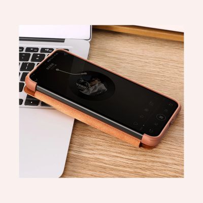 18. Nillkin Qin Leder Pro Case Hülle für Samsung Galaxy S22+ (S22 Plus) Kameraschutz Holster Cover Flip Case Braun